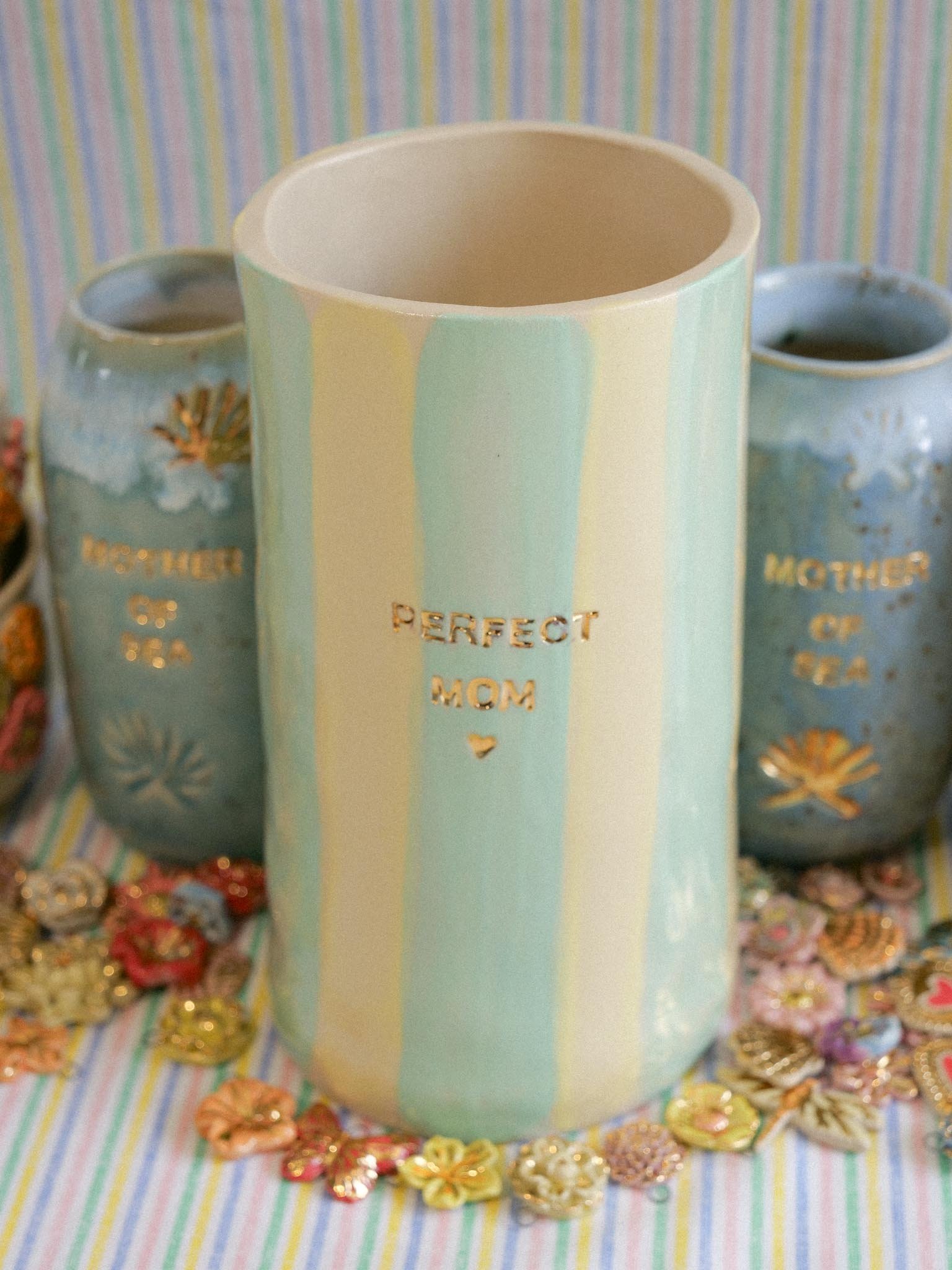 Vase Retour de Plage Vert