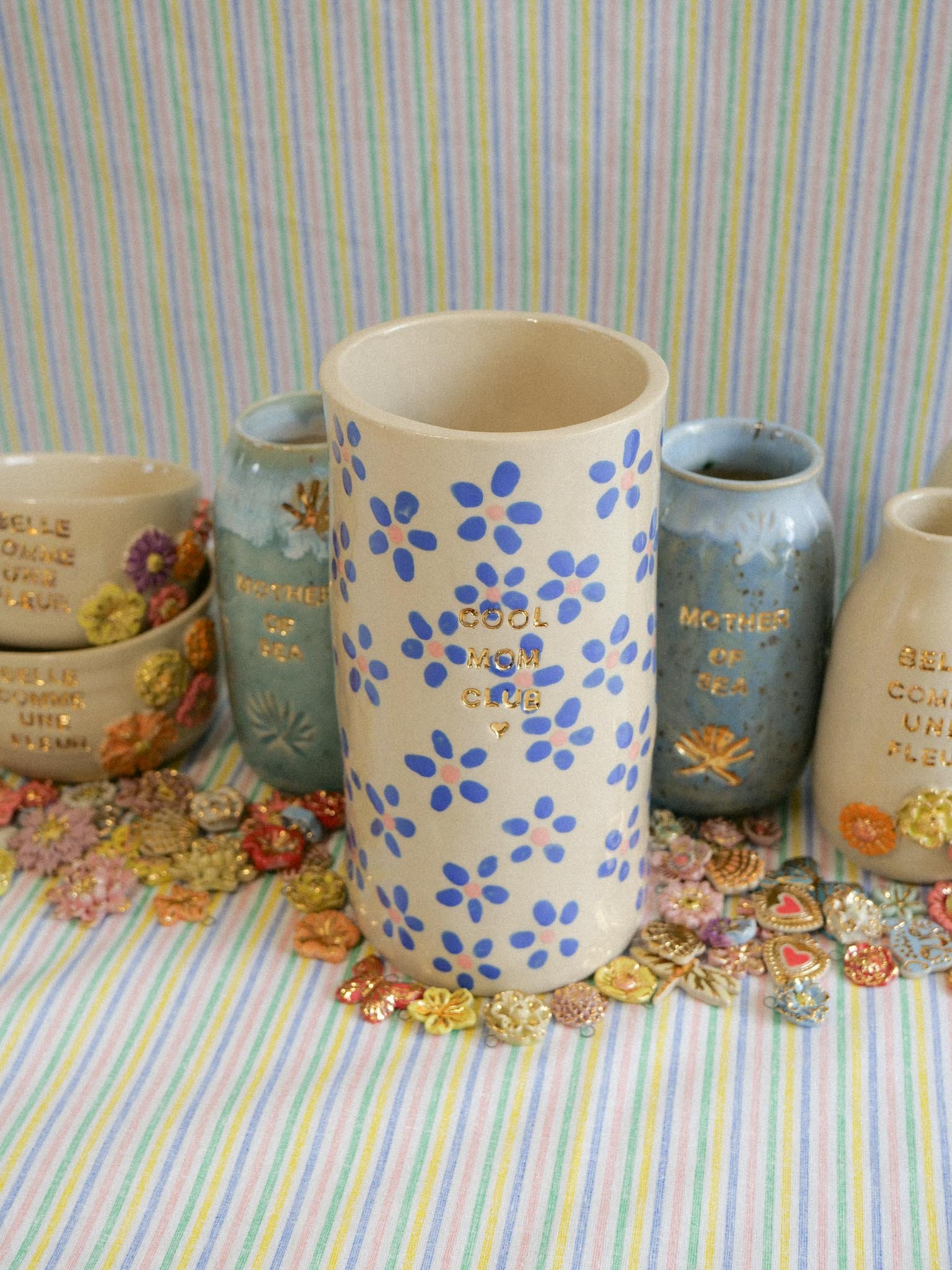 Vase Myosotis Bleu