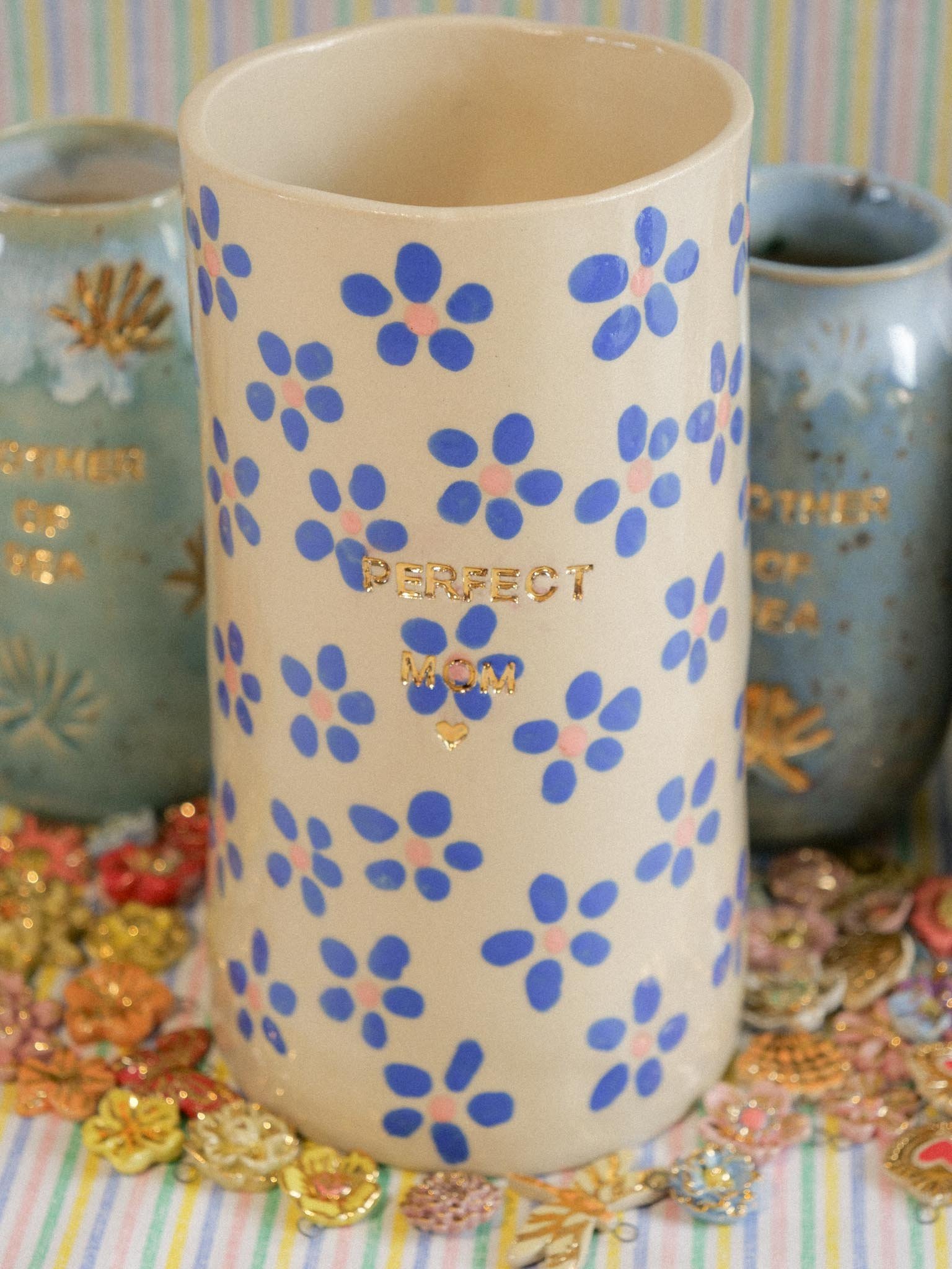 Vase Myosotis Bleu