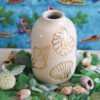 Mini Vase Golden Shells